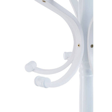 Kennedy 184Cm White Finish Floor Standing Coat Stand