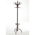 Kennedy Mahogany Finish Coat Stand | Solid Wood & Free Standing