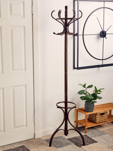 Kennedy Mahogany Finish Coat Stand
