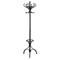 Kennedy Black Finish Free Floor Standing Coat Stand in Solid Wood