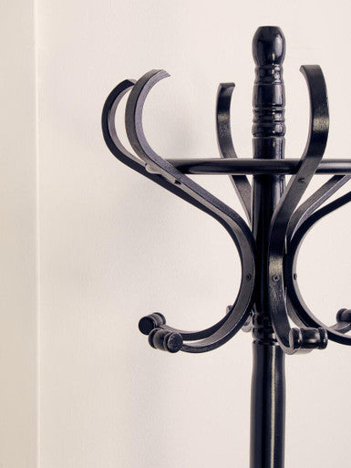 Kennedy Black Finish Floor Standing Coat Stand