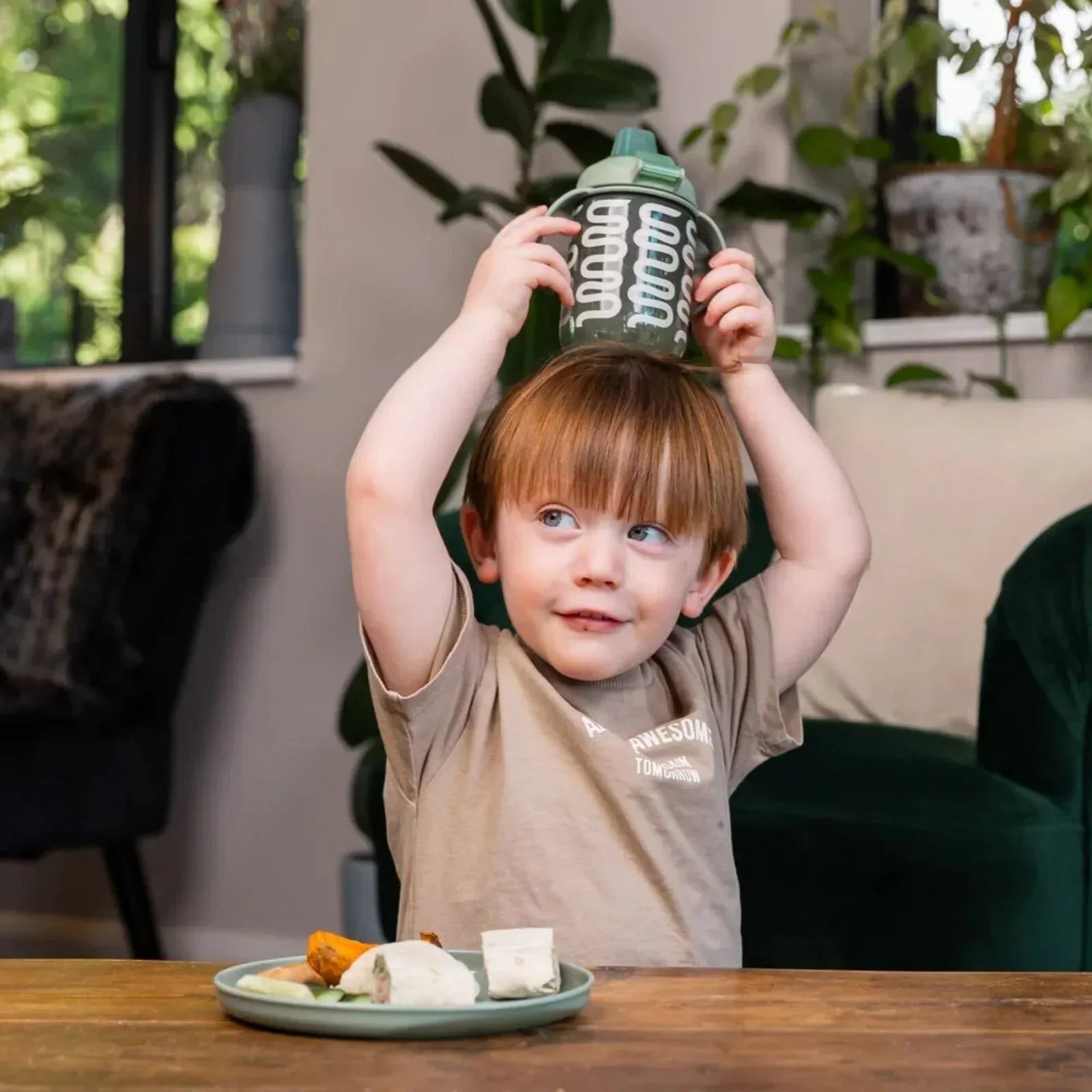 Vital Baby Hydrate Easy Sipper Cup 350ml - Natural Moss - Bobobiy