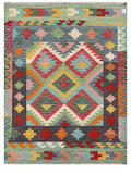 Maimana Afghanistan Kilim Rug - 199 x148 cm - Handmade
