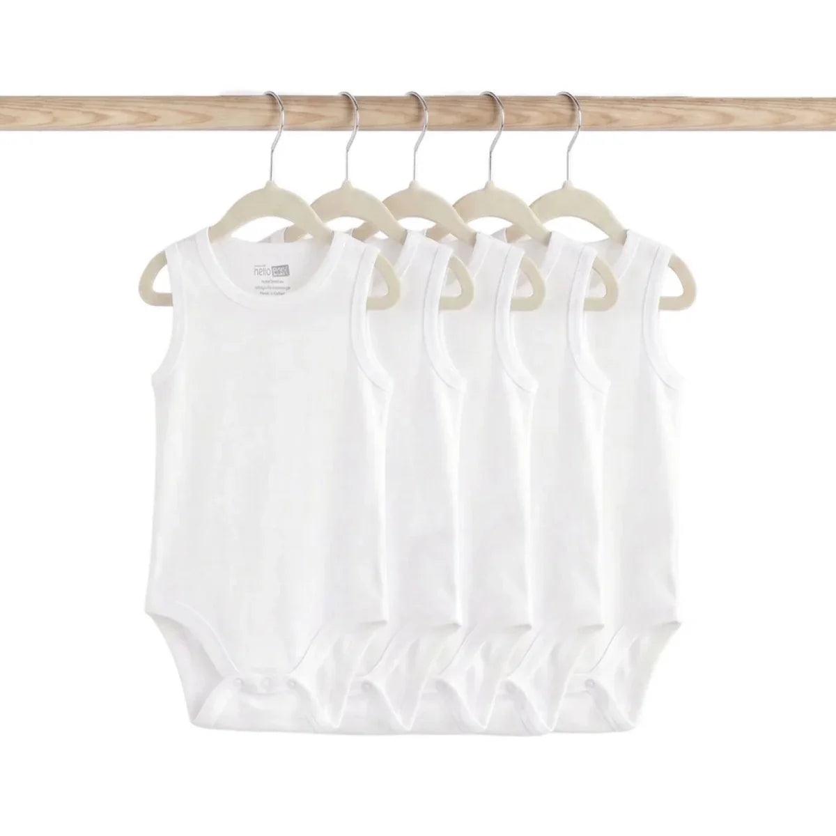 HelloBaby Unisex Sleeveless Bodysuit 5 pcs