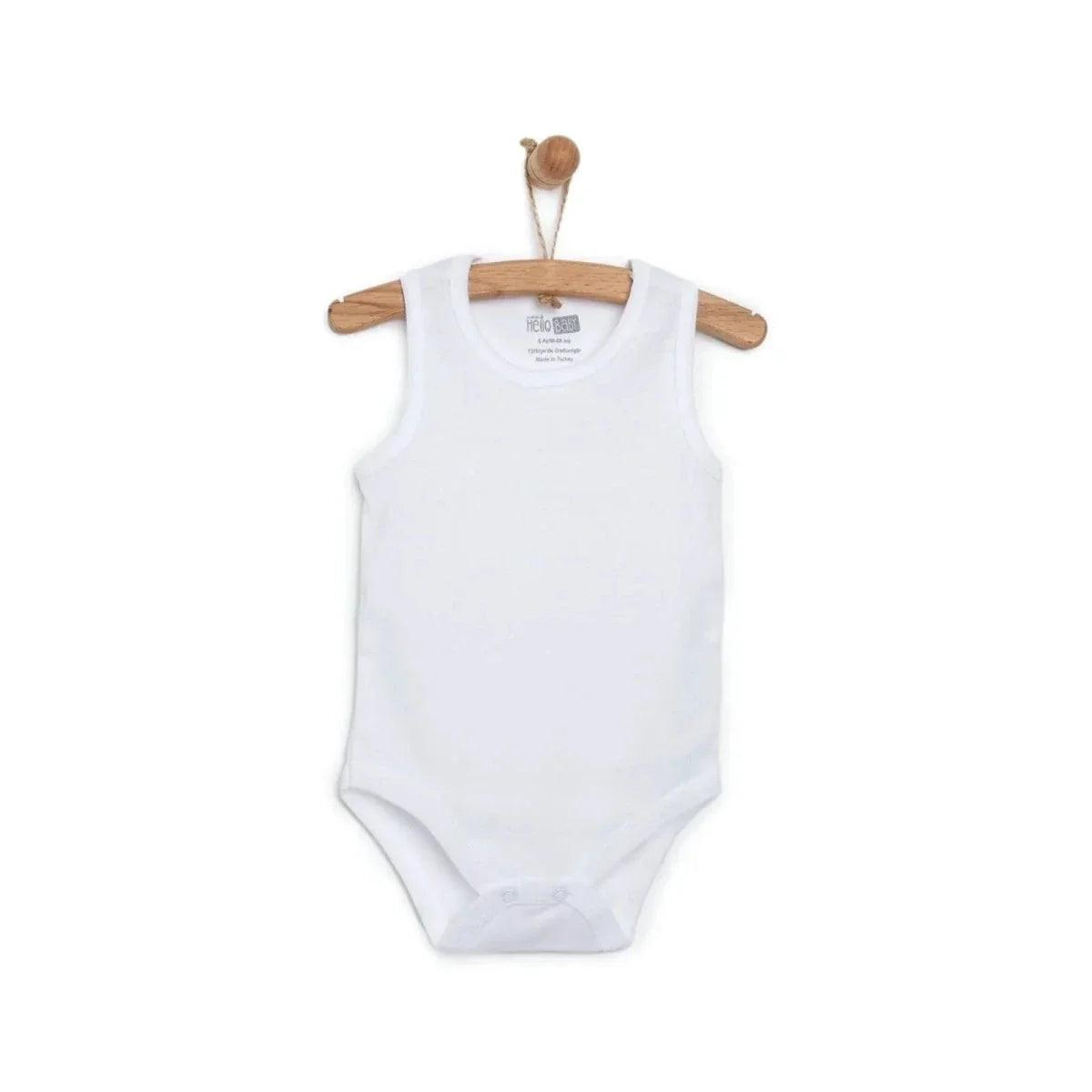 HelloBaby Unisex Sleeveless Bodysuit 5 pcs