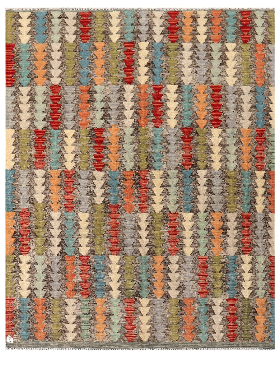 Maimana Afghanistan Kilim Rug - 191 x149 cm - Handmade