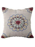 Suzani Hand Embroidered Cushion Cover - 45 x 45 cm - Handmade