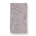 Grey baby blanket with sky-themed icons print, 90 x 110 cm soft fleece