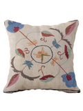 Suzani Hand Embroidered Cushion Cover - 45 x 45 cm - Handmade