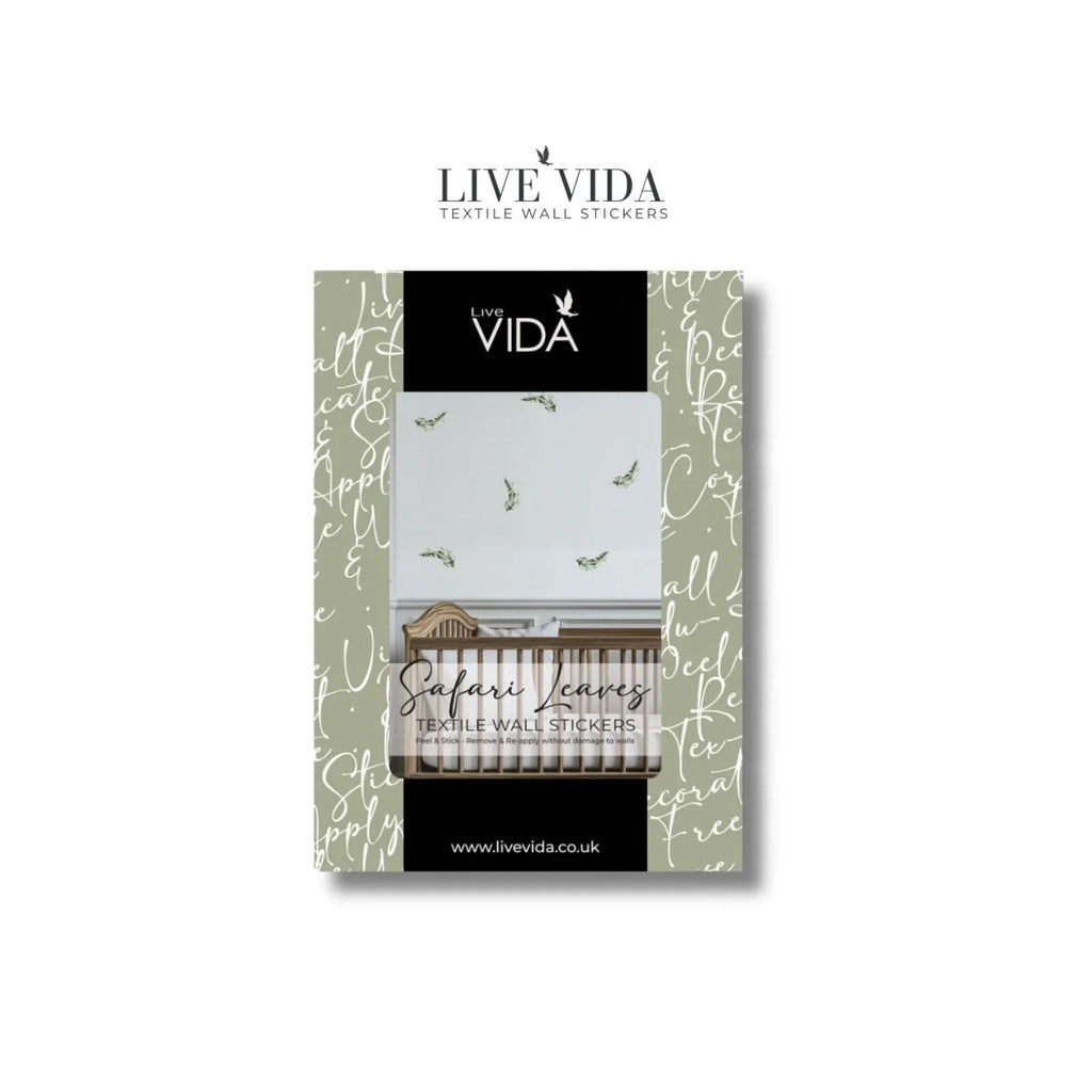 Live Vida Safari Leaves Wall Sticker A4