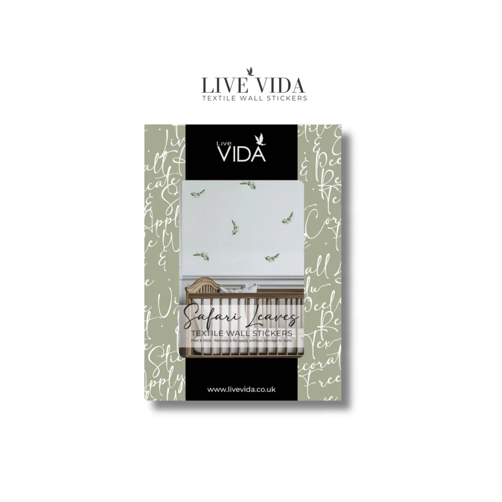 Live Vida Safari Leaves Wall Sticker A4
