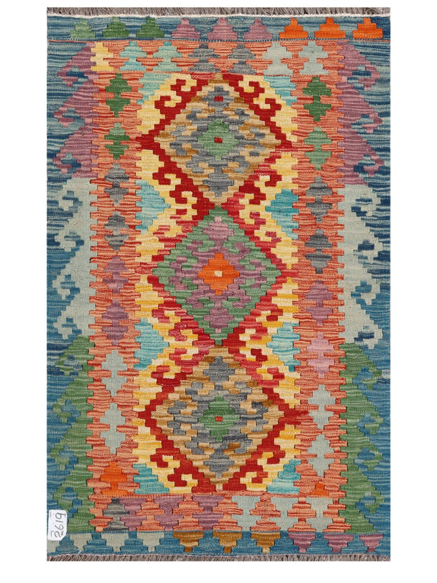 Maimana Afghanistan Kilim Rug - 124 x 77 cm - Handmade