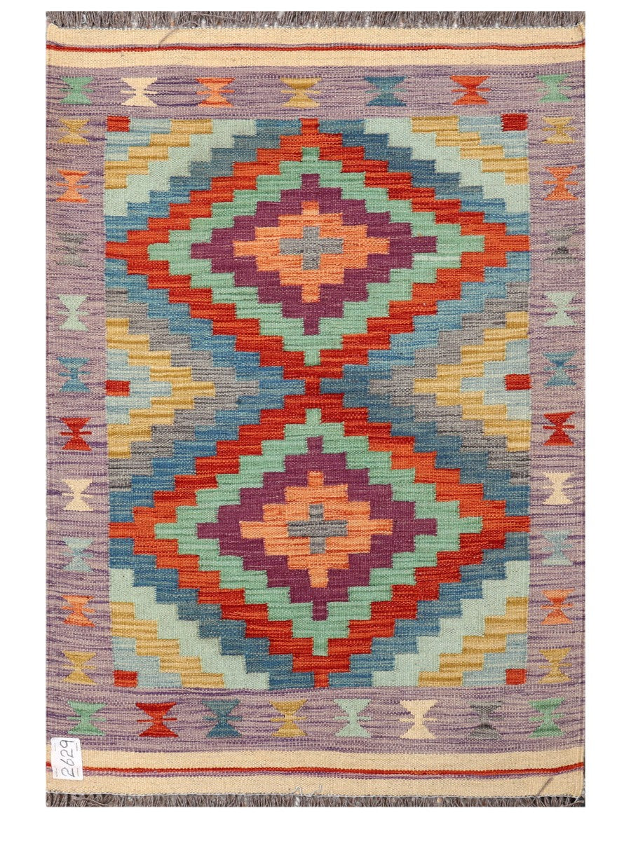 Maimana Afghanistan Kilim Rug - 124 x 84 cm - Handmade