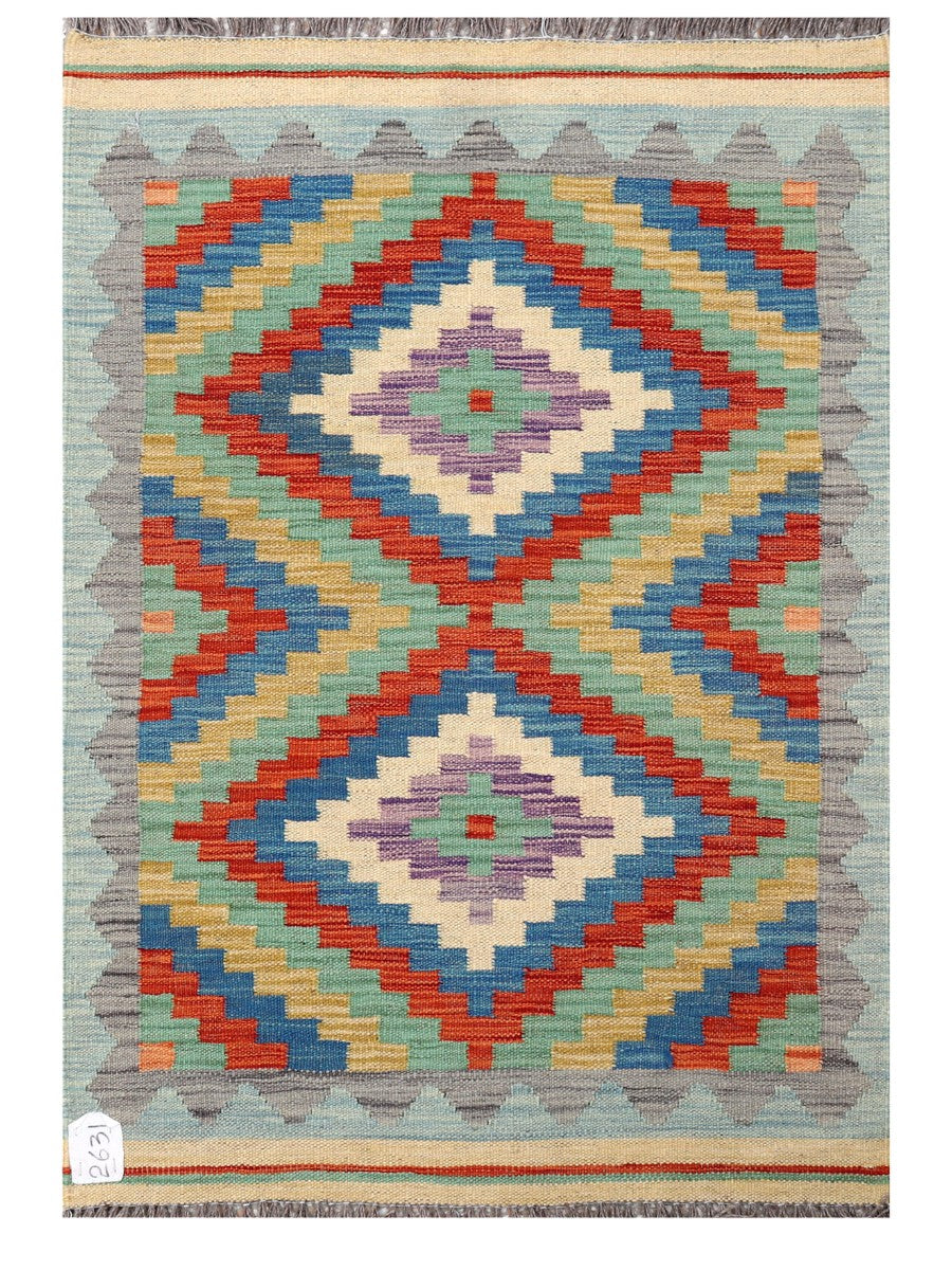 Maimana Afghanistan Kilim Rug - 116 x 80 cm - Handmade