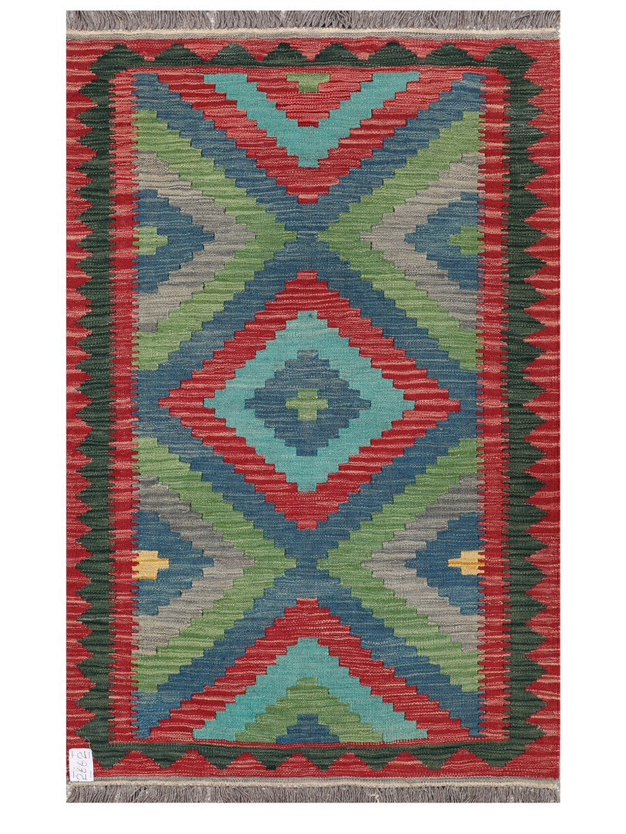 Maimana Afghanistan Kilim Rug - 154 x96 cm - Handmade