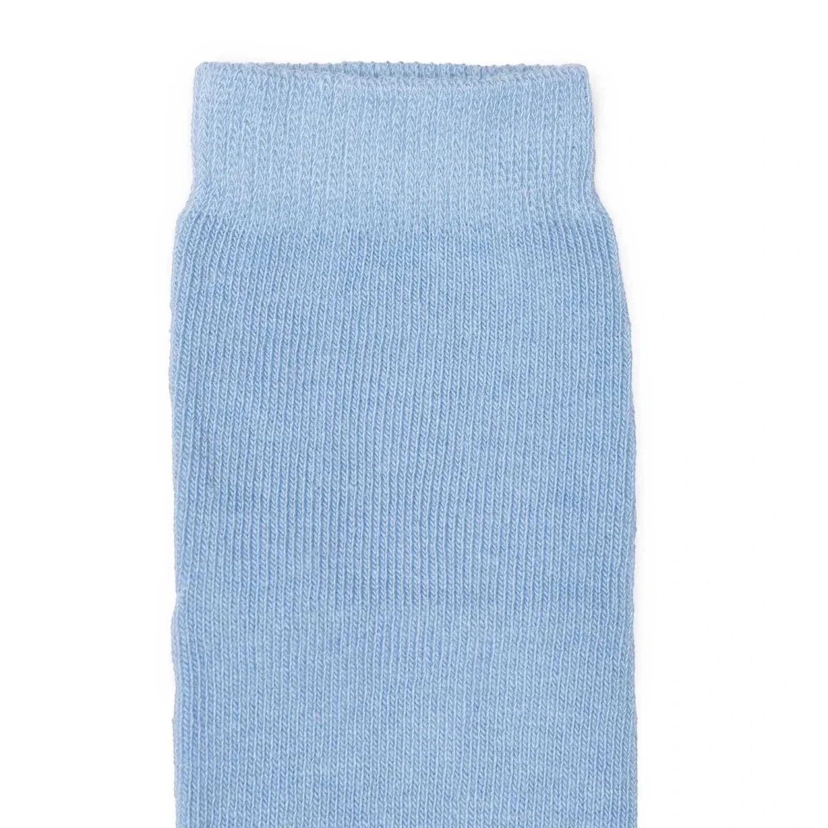 Boys non-slip socks: light blue solid knit