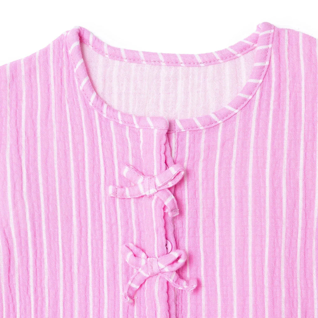 HelloBaby Girls Blouse & Shorts Set Ditsy Flower Crew Neck Short Length Short Sleeve - Pink Printed