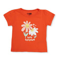 HelloBaby coral baby jersey T-shirt with daisy "Love Blossom" print