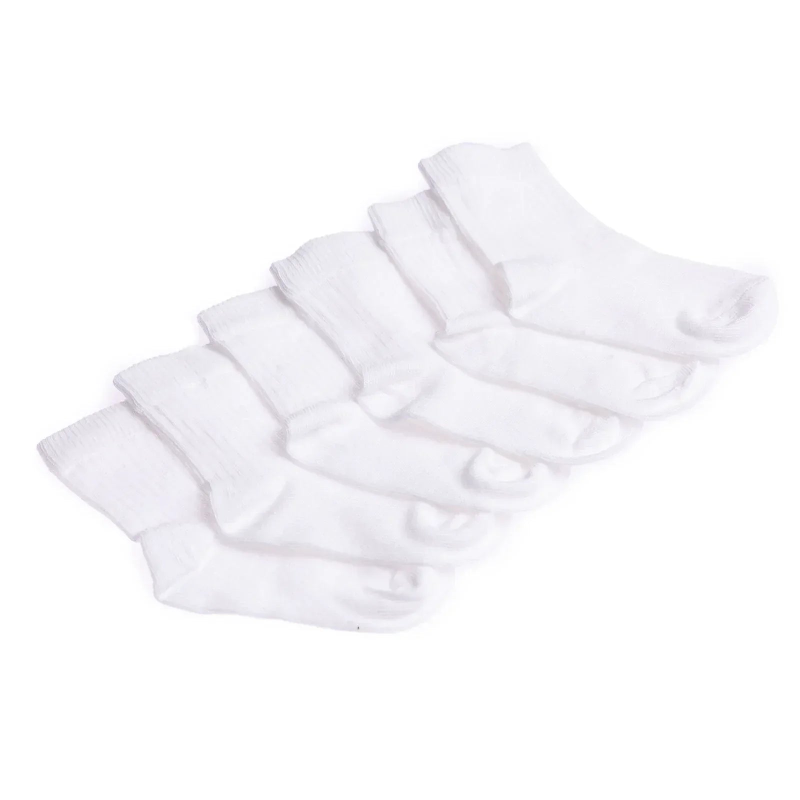 HelloBaby Unisex Baby Socks 3 Pack - White - Bobobiy