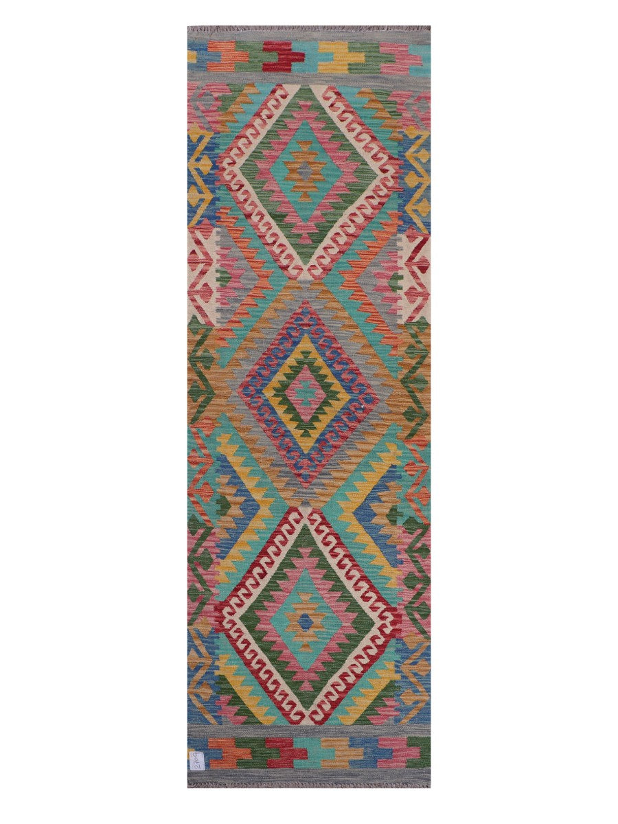 Maimana Afghanistan Kilim Runner - 250 x 80 cm - Handmade