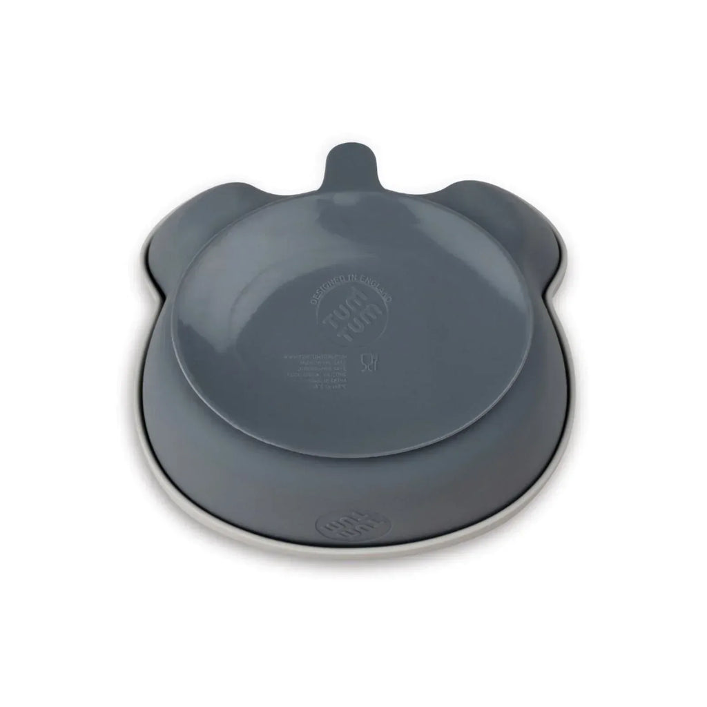 TUM TUM Silicone Weaning Bowl & Spoon Set Kev Koala - Grey - Bobobiy