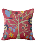 Suzani Hand Embroidered Cushion Cover - 45 x 45 cm - Handmade