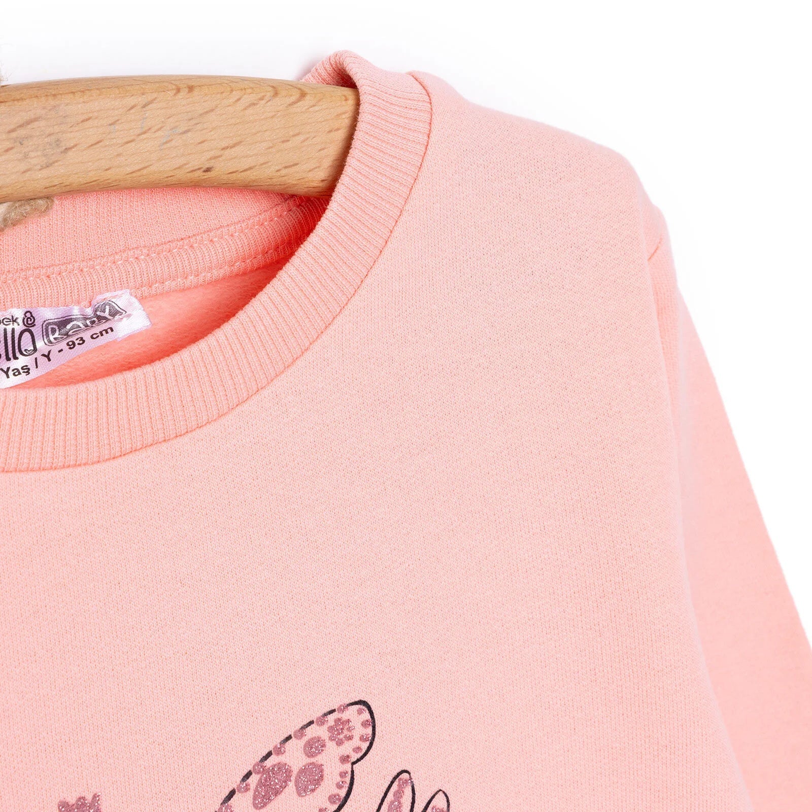 HelloBaby Baby Girl Flower Printed Sweatshirt - Pink