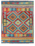 Maimana Afghanistan Kilim Rug - 201 x150 cm - Handmade