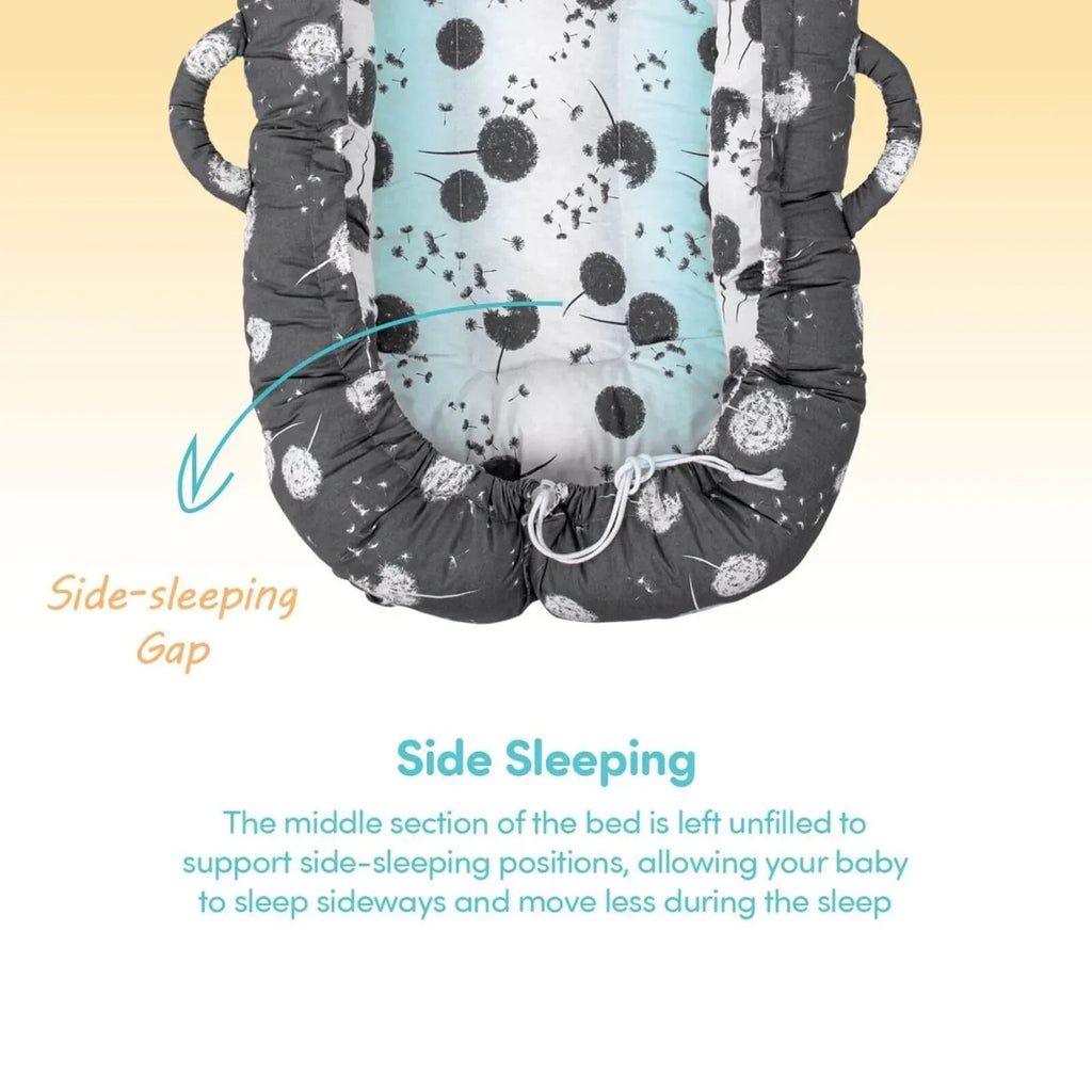 baby plus Mother Side Baby Reflux Bed - Dandelion - Bobobiy