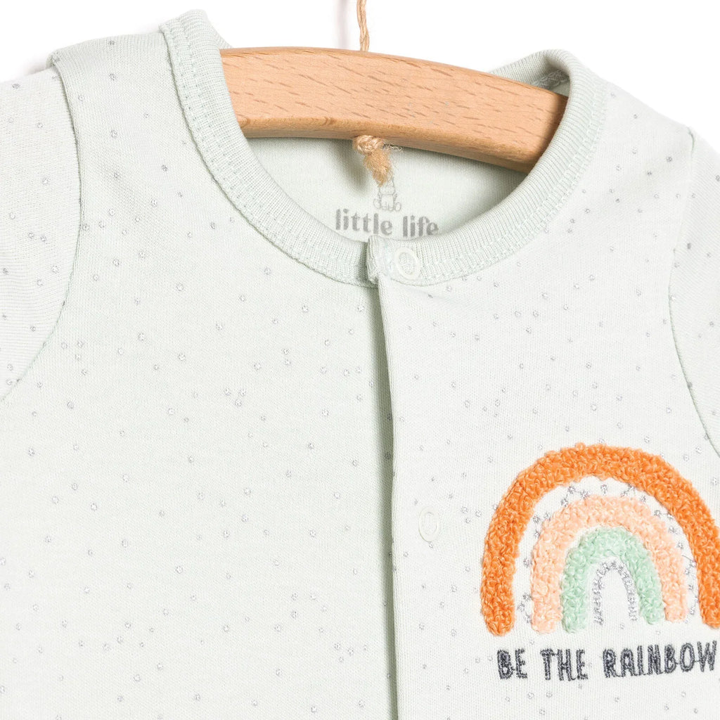 Little Life Newborn Girl Footed Jumpsuit - Multicolour