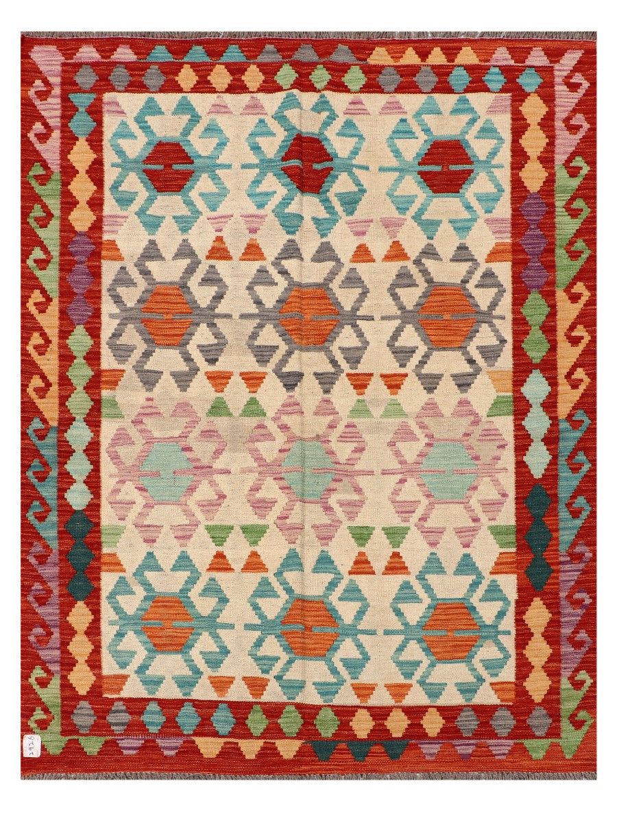 Maimana Afghanistan Kilim Rug - 200 x154 cm - Handmade