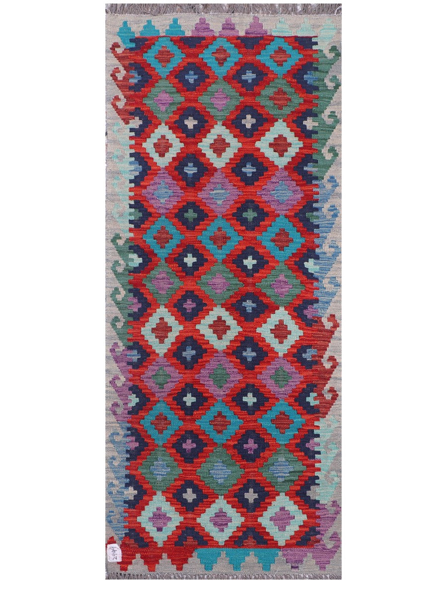 Maimana Afghanistan Kilim Rug - 190 x78 cm - Handmade