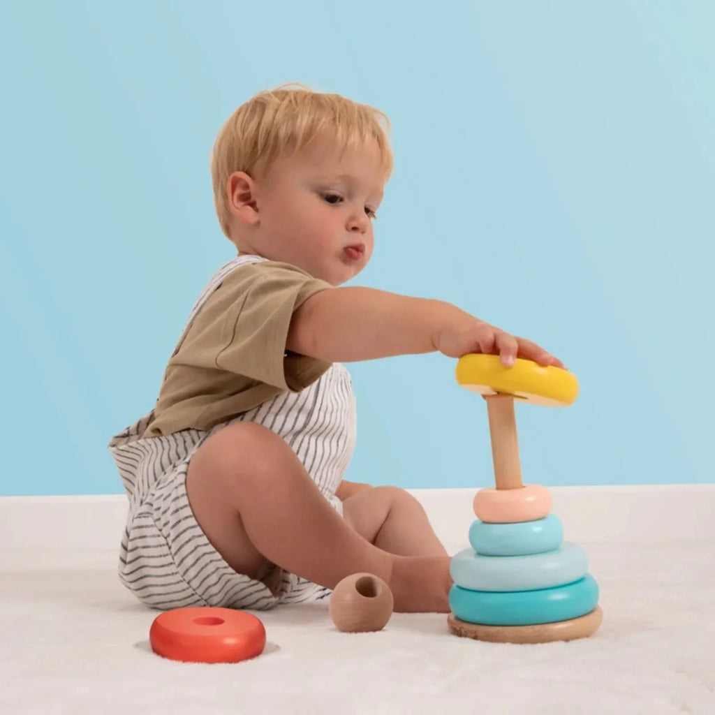 Owl & Fox Wooden Topple Tower