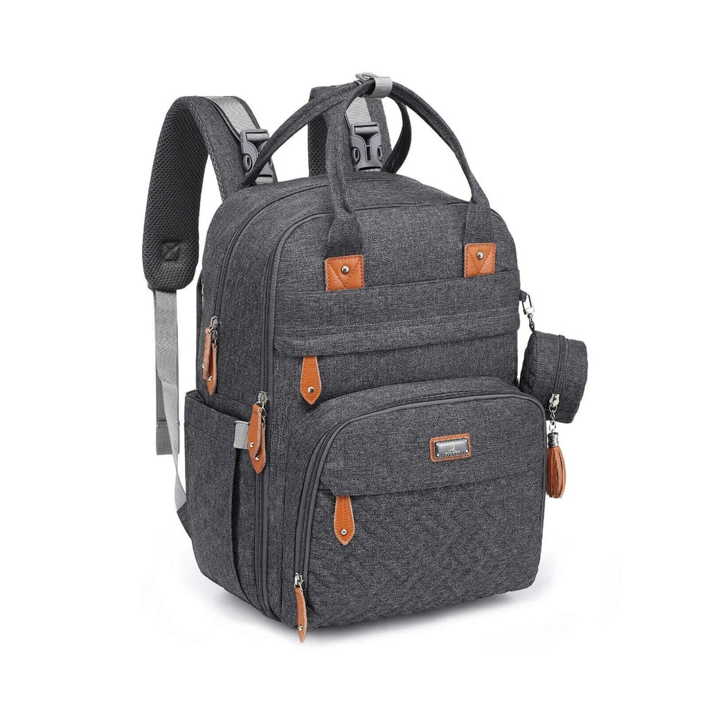BabbleRoo Original Nappy Backpack - Dark Grey