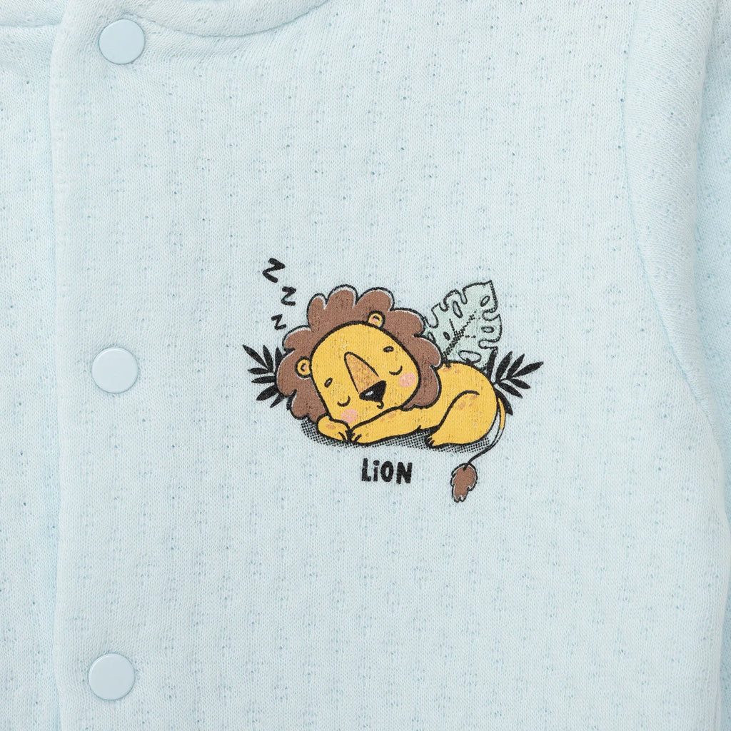 HelloBaby Boy Quilted Cardigan - Blue