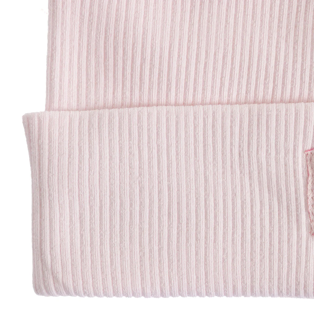 Little Plane Girl Beanie - Light Pink