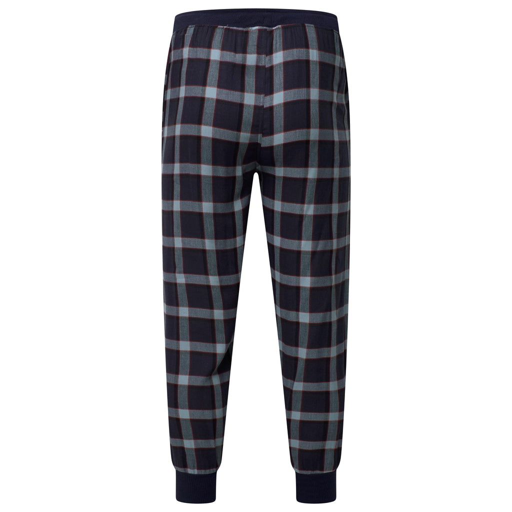 Lucky Brand Crew Neck & Closed Hem Flannel Pant Pyjama Set