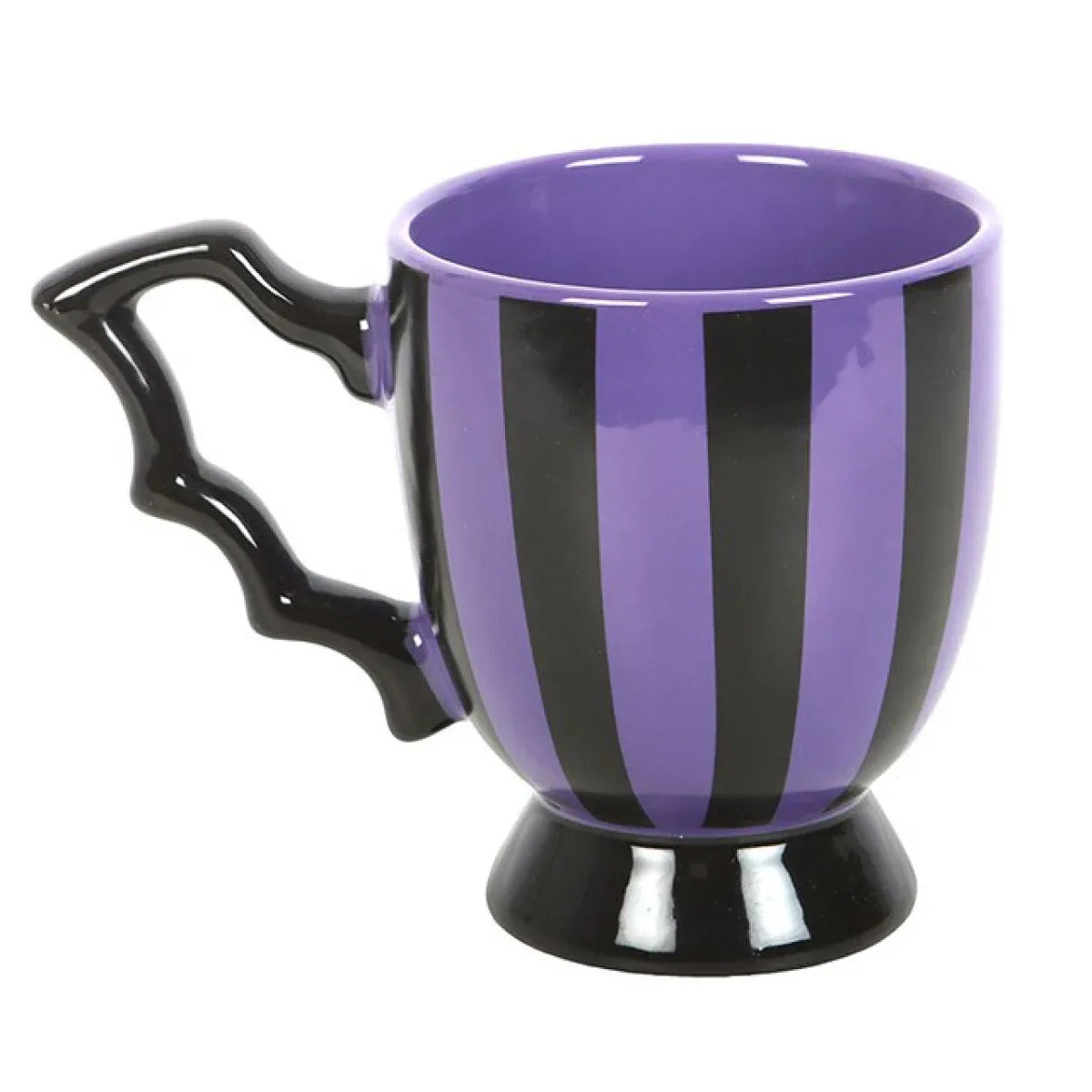 Purple Striped Bat Wing Teacup - Bobobiy