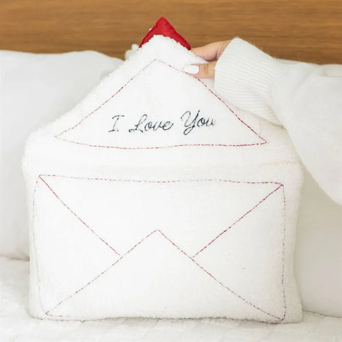 Love Letter Boucle Valentine's Day Cushion