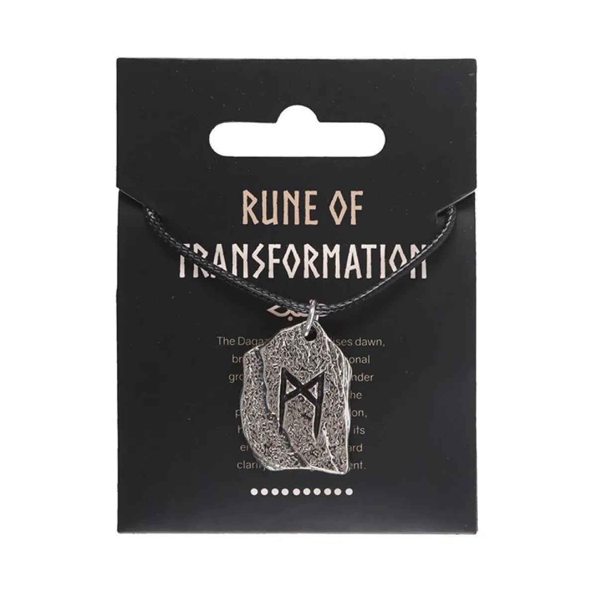 Rune of Transformation Viking Cord Necklace - Bobobiy