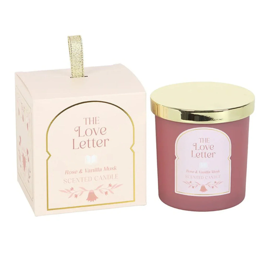 The Love Letter Rose & Vanilla Musk Candle - Bobobiy