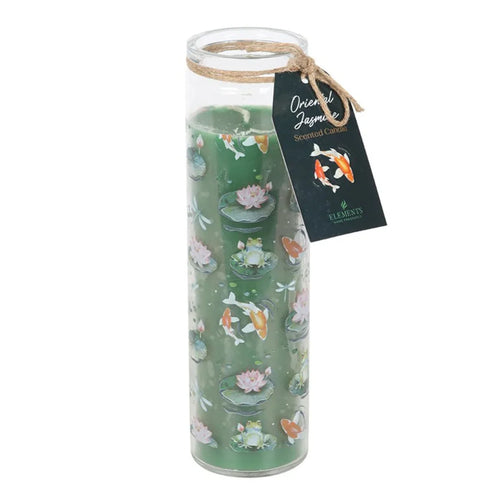 Pond Print Oriental Jasmine Tube Candle - Bobobiy