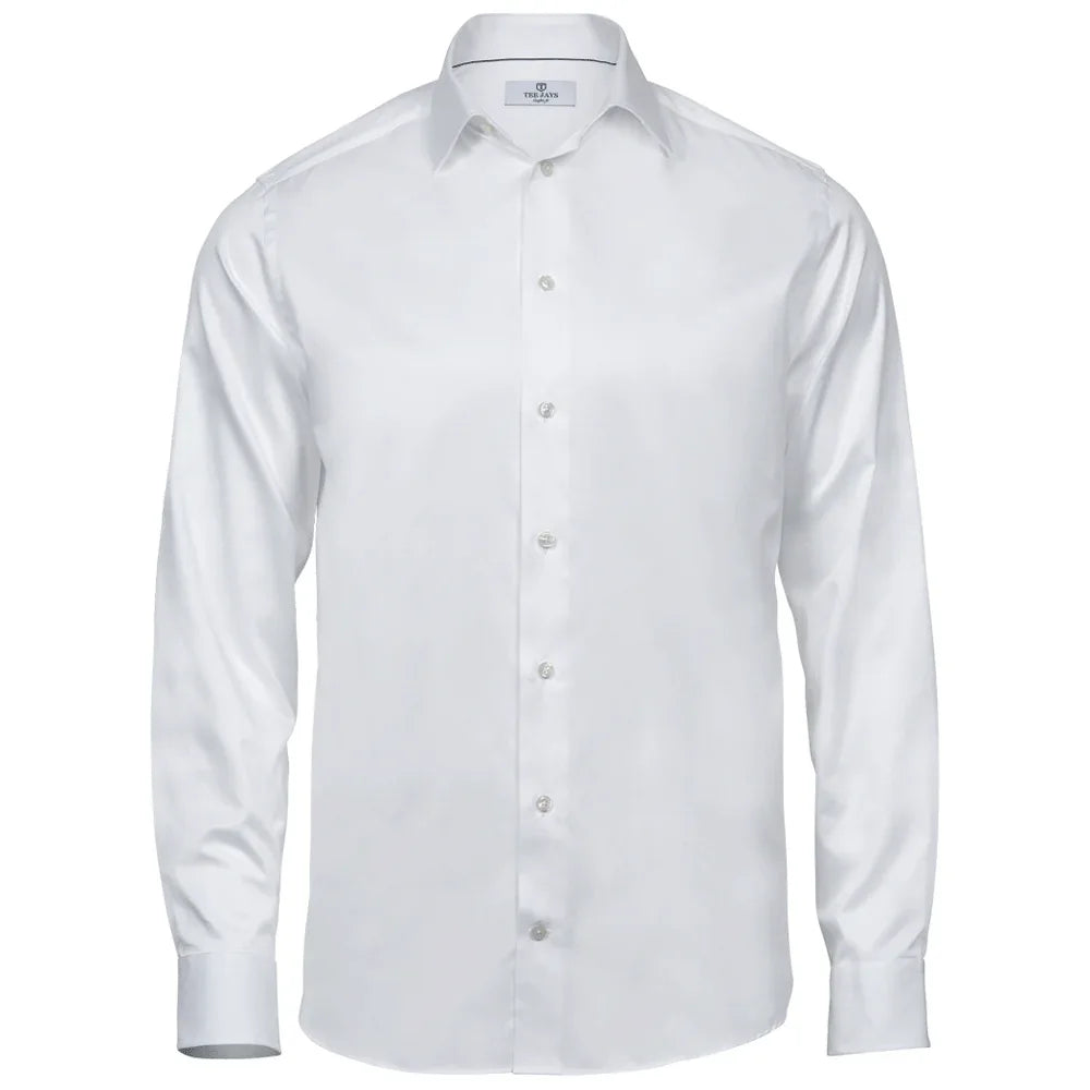 Tee Jays 4020 Luxury Comfort Fit Long Sleeve Oxford Shirt - Bobobiy