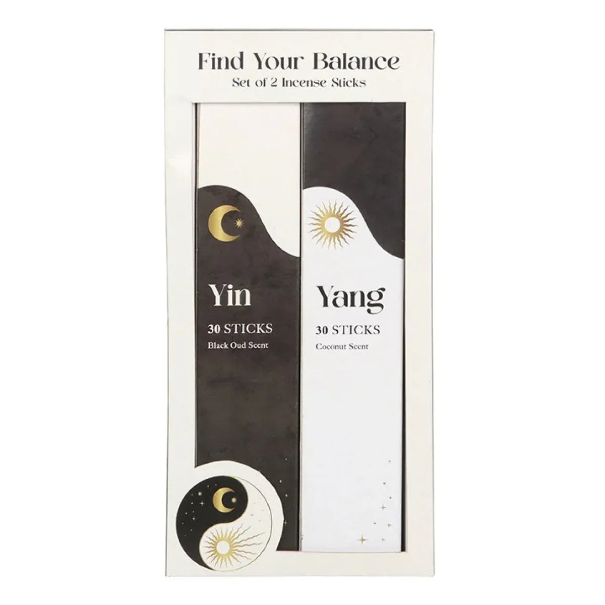 Set of 2 Yin Yang Incense Stick Packs - Bobobiy