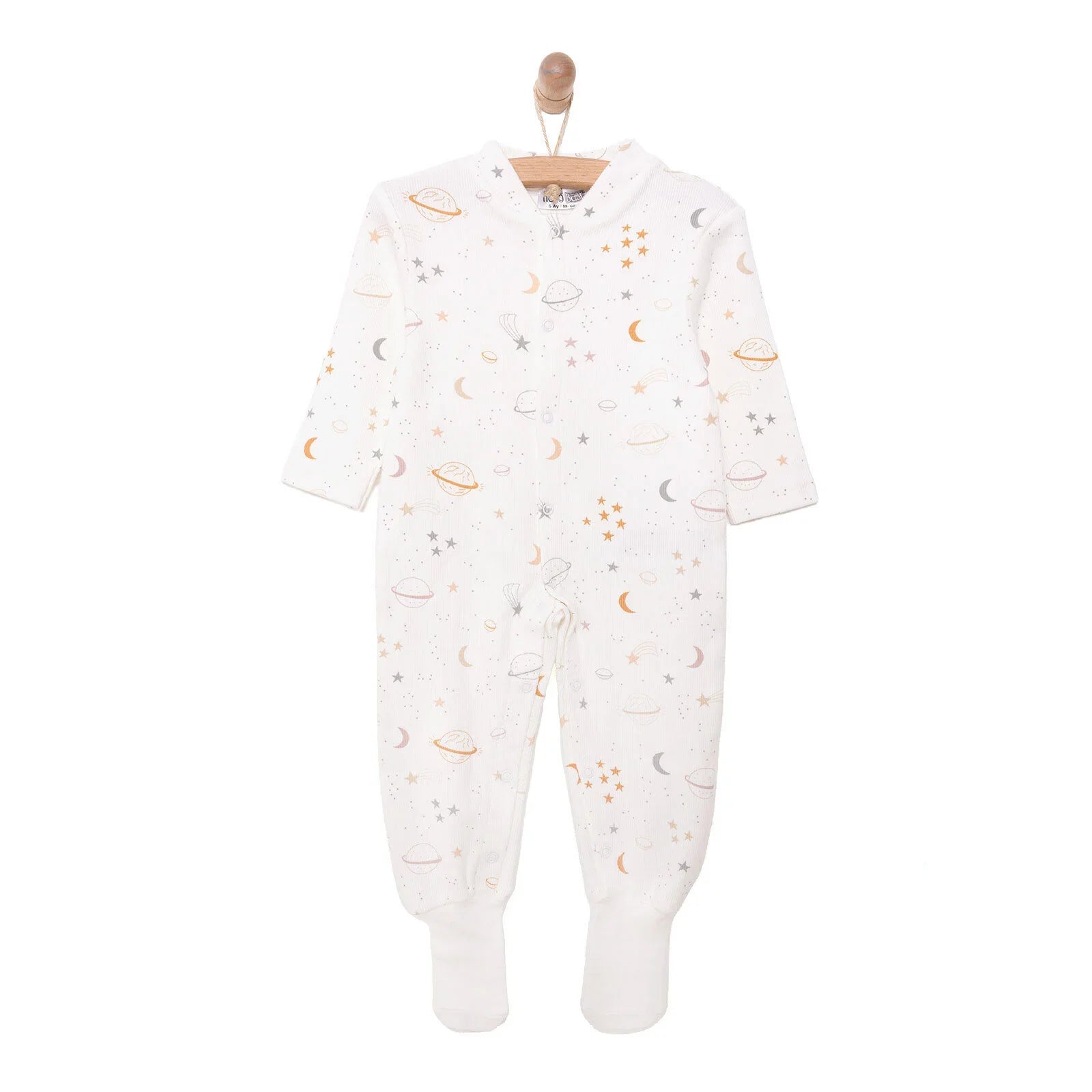 HelloBaby Newborn Boy Jumpsuit - Beige