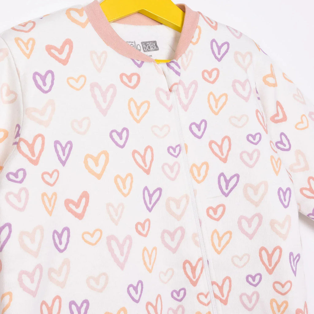 HelloBaby Girl Sleepsuit - Light Pink - Bobobiy