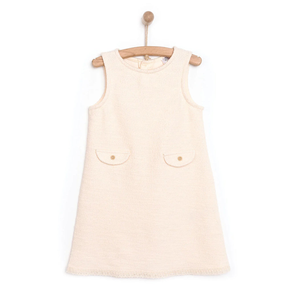 HelloBaby Baby Girl Dress - Ecru