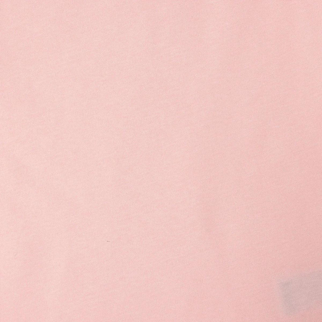 Powder pink jersey fabric baby top with smooth knit texture