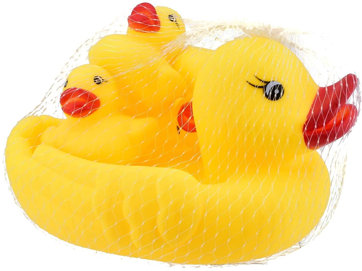 Classic Rubber Duck Family of 4 Baby Bath Toys