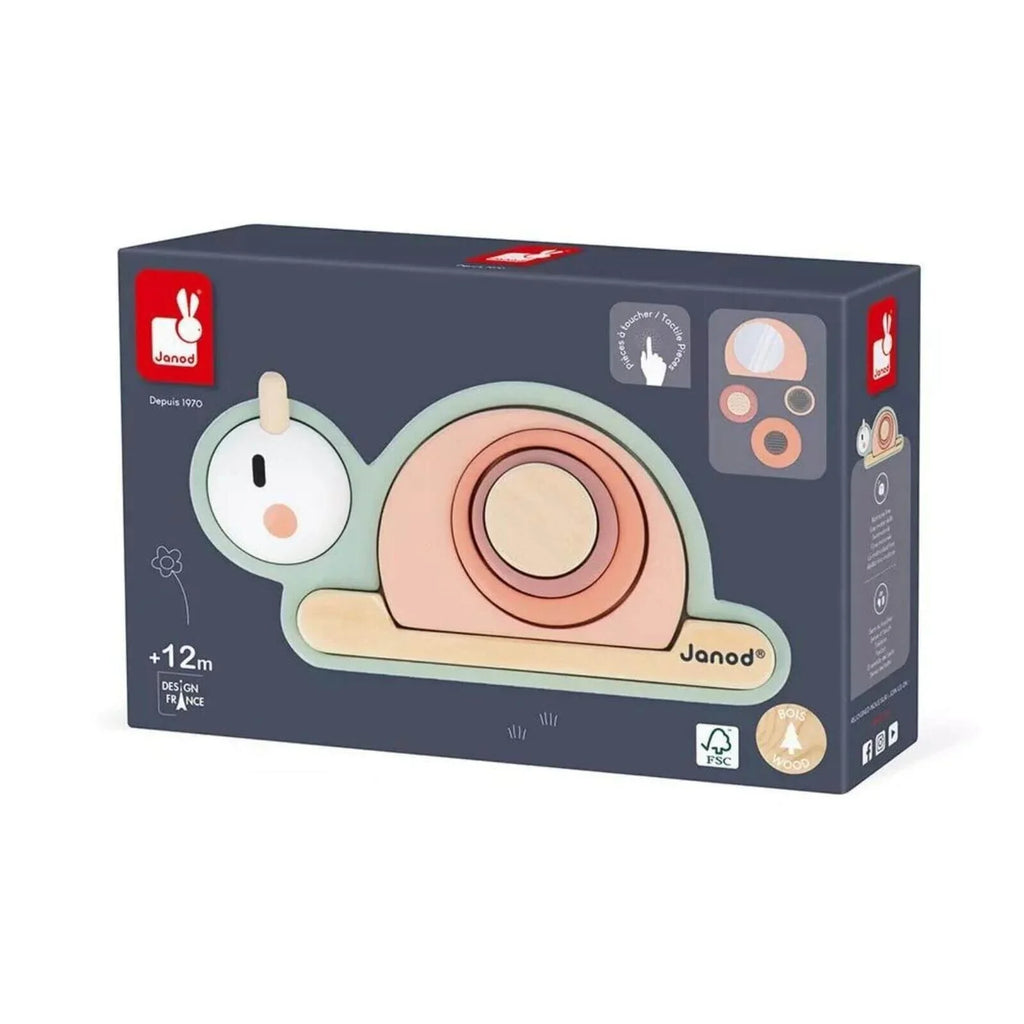 Janod Stackable Sensory Snail Sweet Cocoon